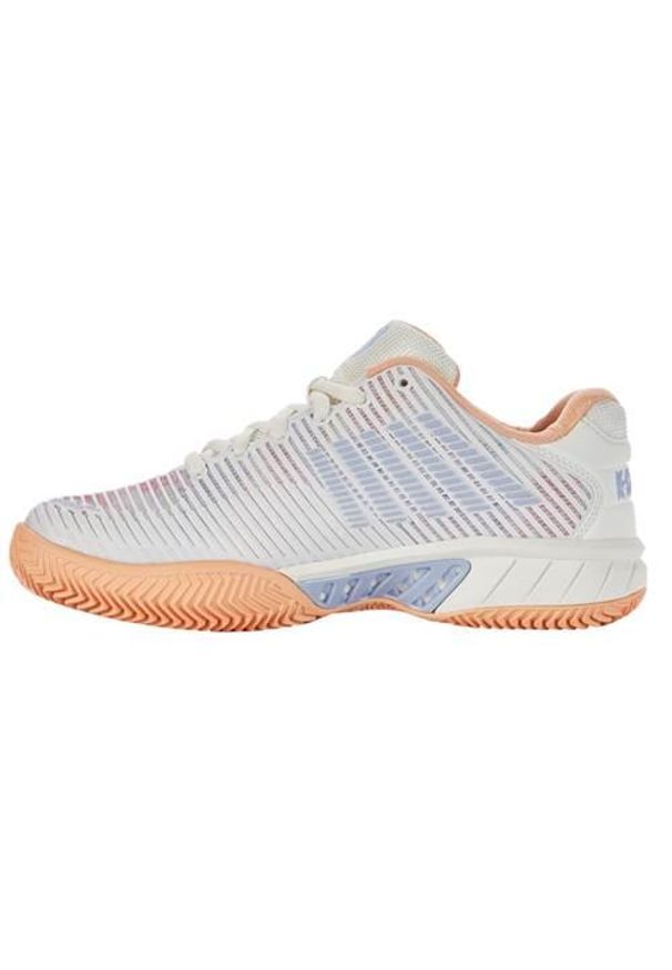 Buty do tenisa damskie K-Swiss Hypercourt Express 2 Hb 2024. Zapięcie: sznurówki. Kolor: wielokolorowy. Materiał: materiał, syntetyk, tkanina. Szerokość cholewki: normalna. Sport: tenis