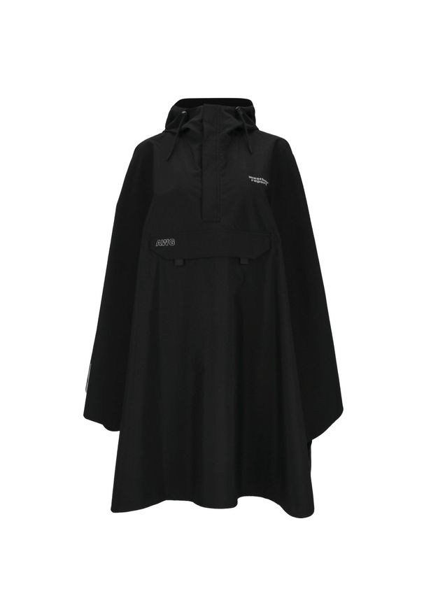 Damskie poncho Weather Report Nashville AWG W-PRO 15000. Kolor: czarny