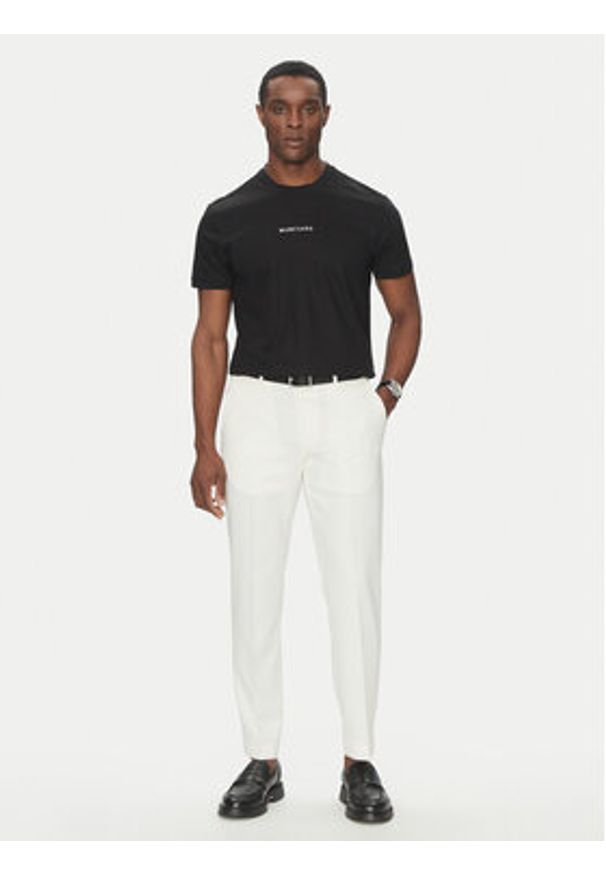 Marciano Guess T-Shirt 5GHI08 6323A Czarny Regular Fit. Kolor: czarny. Materiał: lyocell