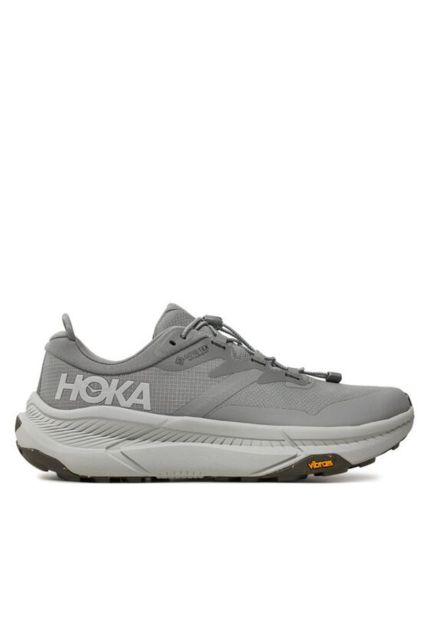 HOKA - Hoka Sneakersy Transport GTX GORE-TEX 1133957 Szary. Kolor: szary. Materiał: materiał. Technologia: Gore-Tex