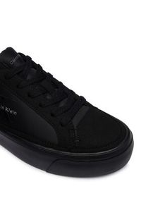 Calvin Klein Sneakersy Vulc Flatf Laceup Ny-Su HW0HW03086 Czarny. Kolor: czarny. Materiał: materiał #5