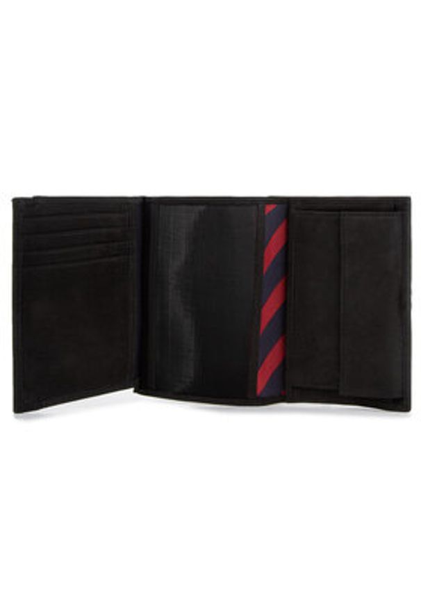 TOMMY HILFIGER - Tommy Hilfiger Duży Portfel Męski Johanson N/S Wallet W/Coin Pocket AM0AM00664 Czarny. Kolor: czarny. Materiał: skóra