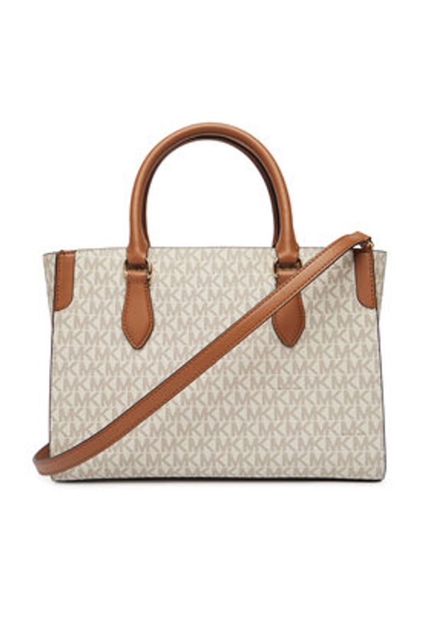 MICHAEL Michael Kors Torebka 30R6GQ6S2B Écru. Kolor: kremowy. Materiał: skórzane