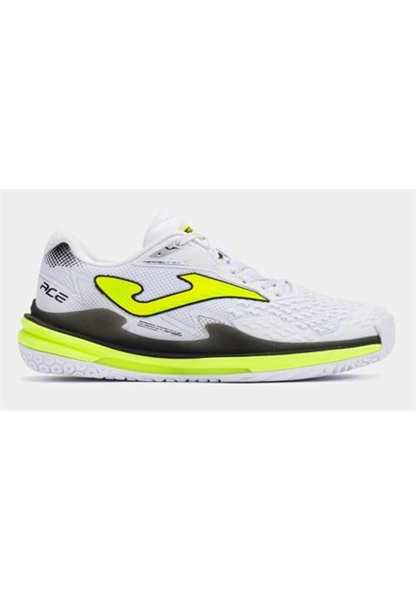 Buty do tenisa męskie Joma Ace Allcourt. Zapięcie: sznurówki. Kolor: biały. Materiał: materiał, syntetyk. Szerokość cholewki: normalna. Sport: tenis