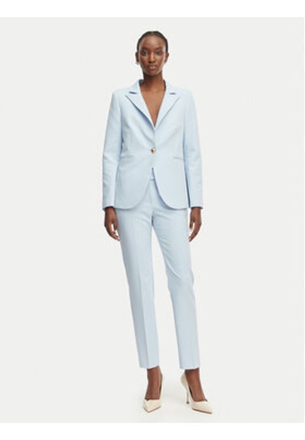 Rinascimento Spodnie materiałowe CFC0128638003 Niebieski jasny Slim Fit. Kolor: niebieski. Materiał: syntetyk