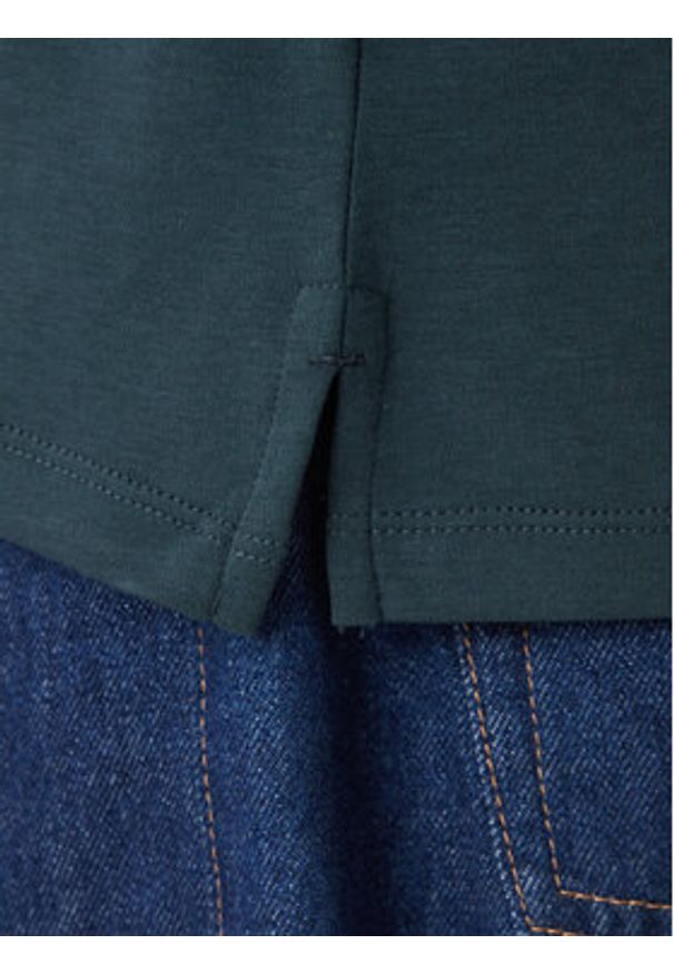 Calvin Klein Polo LV040EM909 Zielony Regular Fit. Typ kołnierza: polo. Kolor: zielony. Materiał: bawełna