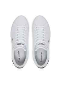 Lacoste Sneakersy Powercourt 7-49SMA0081 Biały. Kolor: biały. Materiał: skóra #4