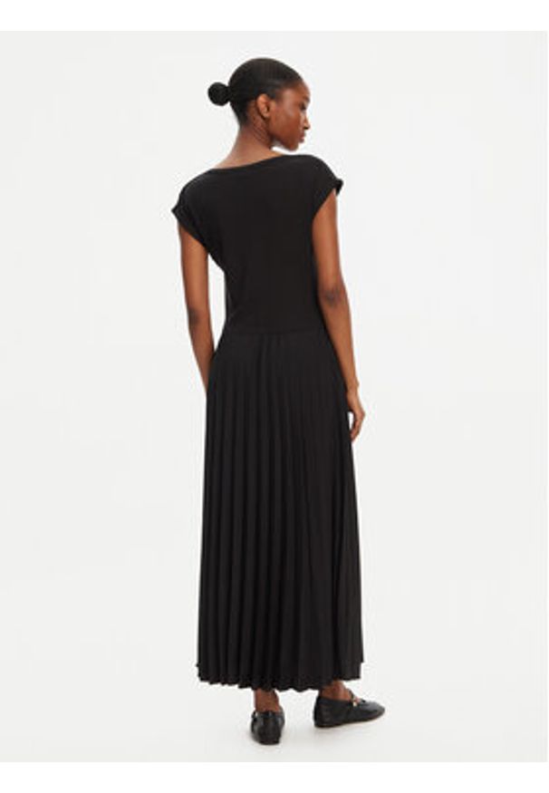 TOMMY HILFIGER - Tommy Hilfiger Sukienka codzienna WW0WW44491 Czarny Regular Fit. Okazja: na co dzień. Kolor: czarny. Materiał: syntetyk. Typ sukienki: proste. Styl: casual