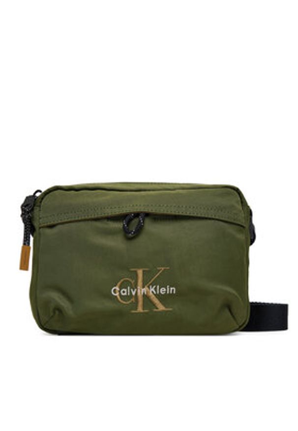 Calvin Klein Saszetka Bold Camera Bag LV04D3117G Zielony. Kolor: zielony. Materiał: materiał