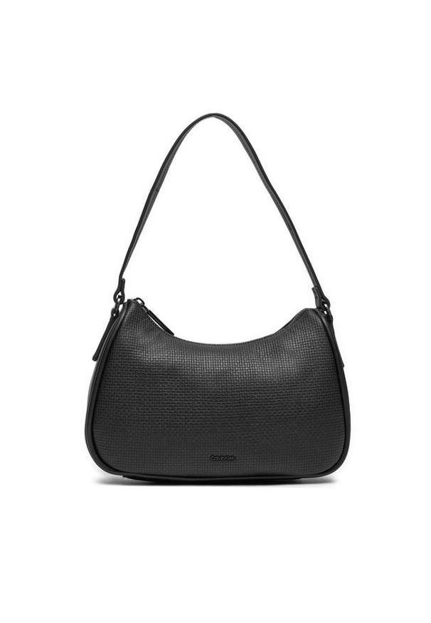Calvin Klein Torebka Ck Refine Shoulder Bag_Braid K60K612132 Czarny. Kolor: czarny. Materiał: skórzane