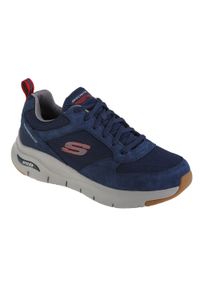 skechers - Buty sportowe Sneakersy męskie, Skechers Arch Fit-Render. Kolor: niebieski. Sport: turystyka piesza
