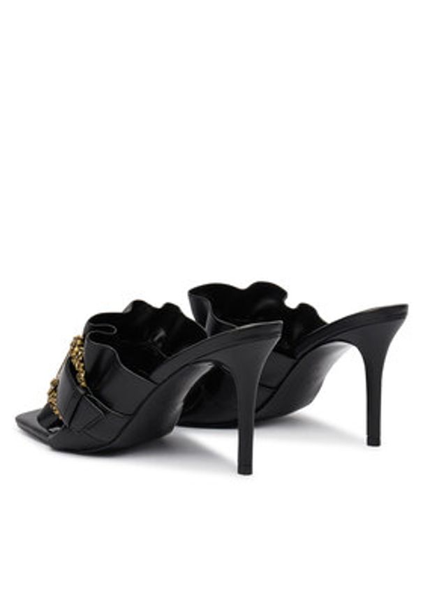 Versace Jeans Couture Klapki 80VA3S70 ZSS83 899 Czarny. Kolor: czarny. Materiał: skóra