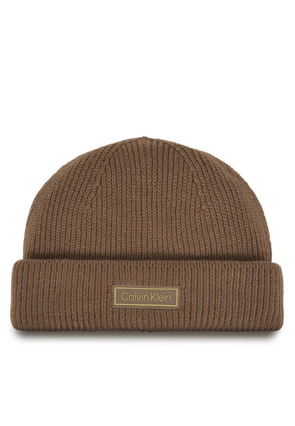 Czapka Calvin Klein. Kolor: brązowy