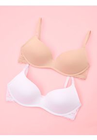 Sinsay - Biustonosze push-up 2 pack - biały. Kolor: biały