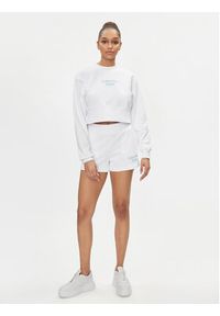Calvin Klein Jeans Bluza Stacked Institutional J20J221466 Biały Regular Fit. Kolor: biały. Materiał: bawełna
