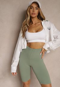 Renee - Ciemnozielone Basicowe Szorty Liracine. Okazja: na co dzień. Kolor: zielony. Sezon: lato. Styl: casual