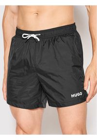 Hugo Szorty kąpielowe Haiti 50469312 Czarny Regular Fit. Kolor: czarny. Materiał: syntetyk