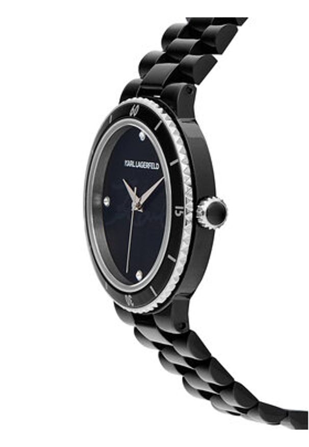Karl Lagerfeld - KARL LAGERFELD Zegarek R0553104504 Czarny. Kolor: czarny