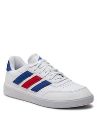 Adidas - adidas Sneakersy Courtblock IF4032 Biały. Kolor: biały. Materiał: skóra