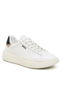 BOSS - Boss Sneakersy Amber 50498568 10244099 01 Biały. Kolor: biały. Materiał: skóra