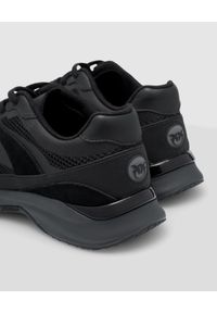 Pinko - PINKO - Czarne sneakersy Lightech. Kolor: czarny. Materiał: jeans, bawełna. Wzór: aplikacja #3