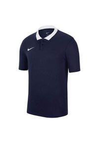 Nike - Koszulka Polo Z Krótkim Rękawem Dla Dzieci Park 20 DriFIT. Typ kołnierza: polo. Kolor: niebieski. Długość rękawa: krótki rękaw. Długość: krótkie