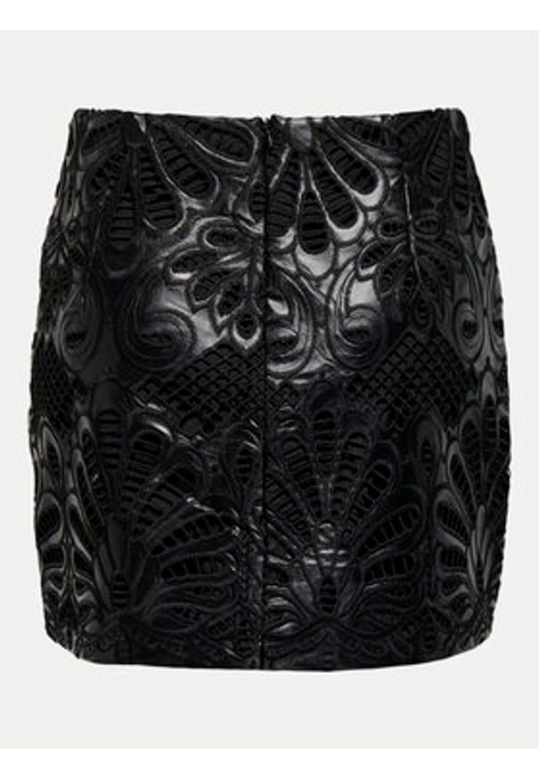 only - ONLY Spódnica z imitacji skóry Sima 15332330 Czarny Slim Fit. Kolor: czarny. Materiał: skóra