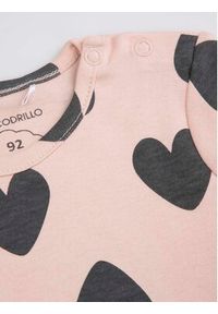 COCCODRILLO - Coccodrillo Komplet body i spodnie ZC3417102SUG Różowy Regular Fit. Kolor: różowy. Materiał: bawełna