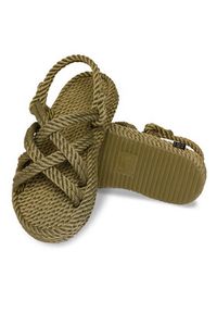 Bohonomad Sandały Bodrum Platform BOD.0011.PRS Khaki. Kolor: brązowy. Materiał: materiał. Obcas: na platformie #3
