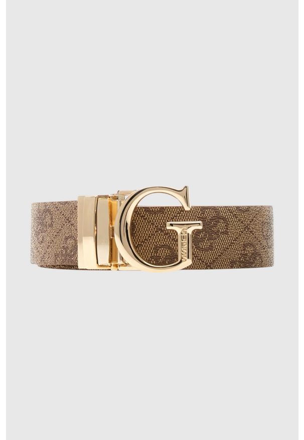 Guess - GUESS Beżowy pasek damski Calista H30. Kolor: beżowy