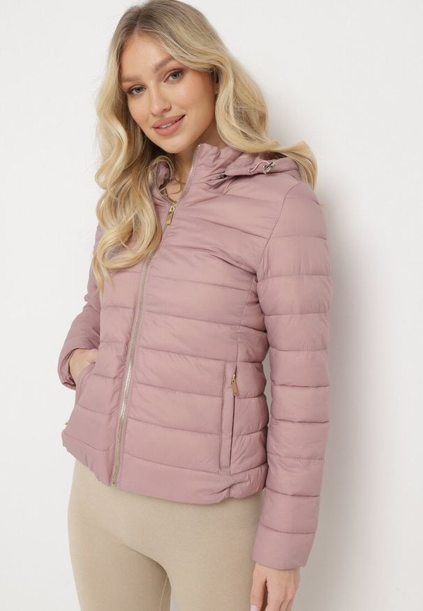Born2be - Różowa Kurtka Ryrvyra. Kolor: różowy. Materiał: polar. Sezon: jesień. Styl: klasyczny