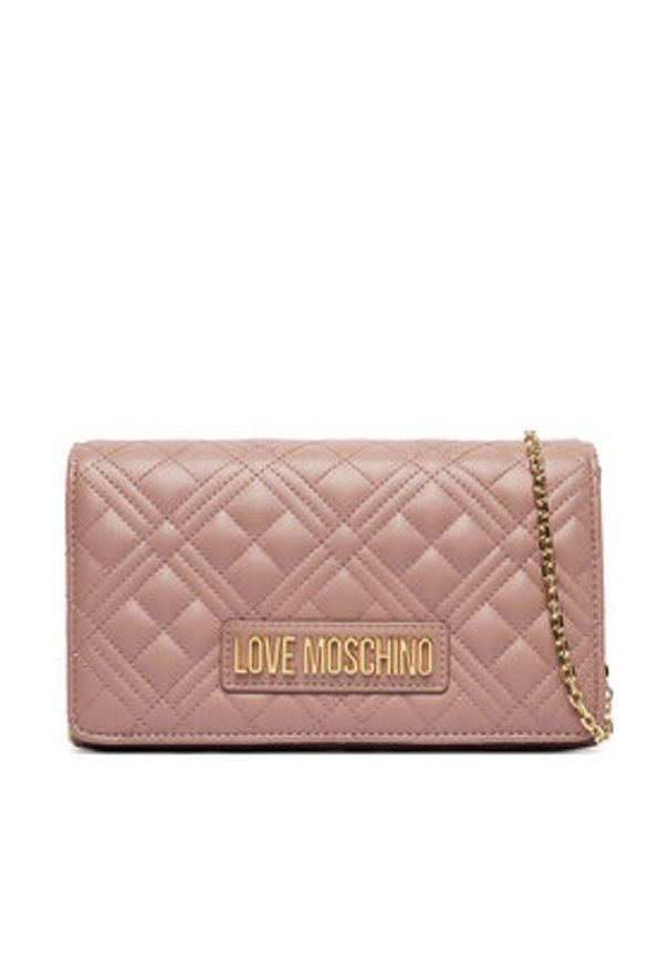 Love Moschino - LOVE MOSCHINO Torebka JC4079PP0OLA0600 Różowy. Kolor: różowy. Materiał: skórzane