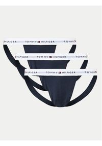 TOMMY HILFIGER - Tommy Hilfiger Komplet slipów Jock Strap UM0UM03377 Granatowy. Kolor: niebieski. Materiał: bawełna #1