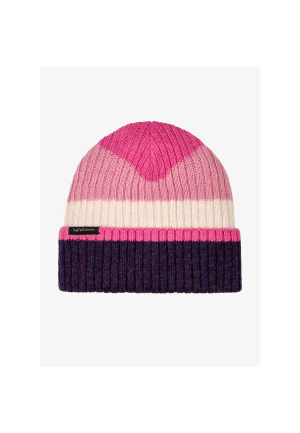 Czapka zimowa Peak Performance Traverse Hat - mys purple/bit root/vin white. Kolor: różowy. Sezon: zima. Styl: sportowy