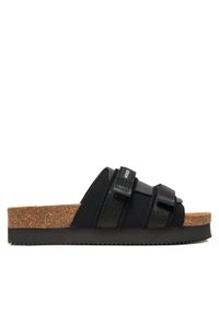 Novesta Klapki Partisan N358001-999701NER Czarny. Kolor: czarny. Materiał: skóra