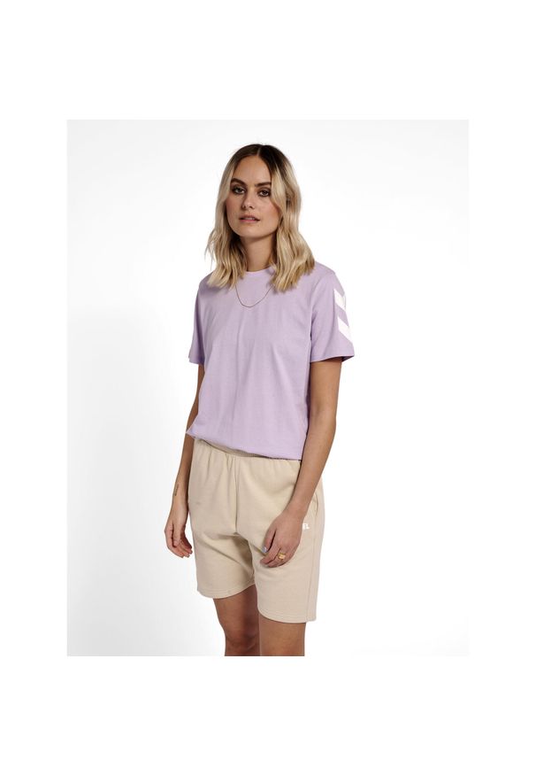 Koszulka damska Hummel Legacy. Kolor: fioletowy, różowy, wielokolorowy. Sport: fitness, piłka nożna