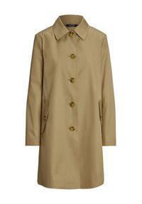 Lauren Ralph Lauren - LAUREN RALPH LAUREN Płaszcz przejściowy 297967121002 Beżowy Straight Fit. Kolor: beżowy. Materiał: bawełna