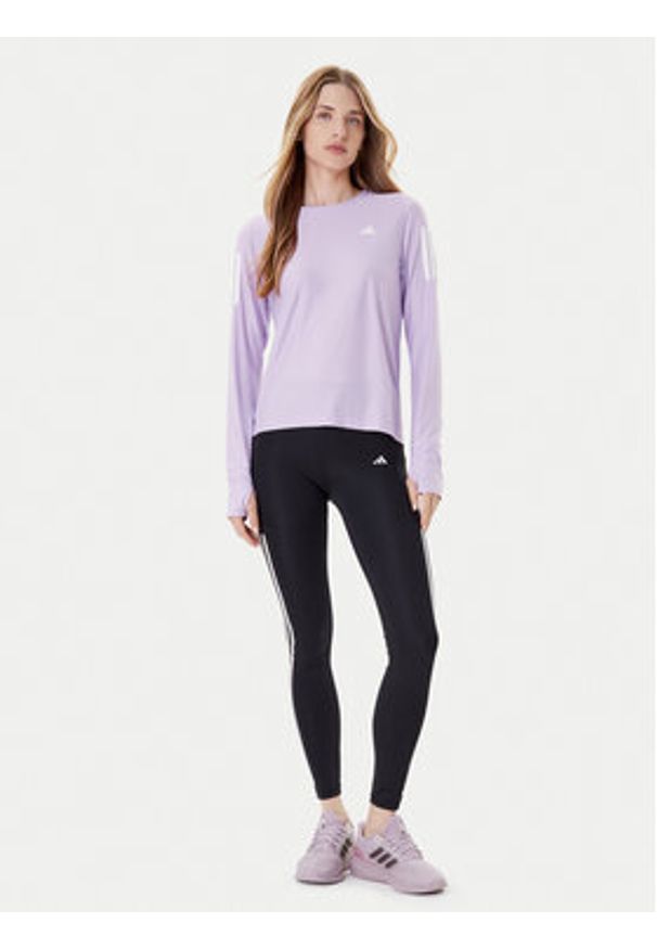 Adidas - adidas Koszulka techniczna Own The Run JW9670 Fioletowy Regular Fit. Kolor: fioletowy. Materiał: syntetyk. Sport: bieganie