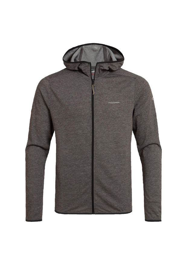 CRAGHOPPERS - Bluza rozpinana męska Craghoppers NosiLife Deft Hood Jacket. Typ kołnierza: kaptur. Kolor: czarny. Sport: turystyka piesza
