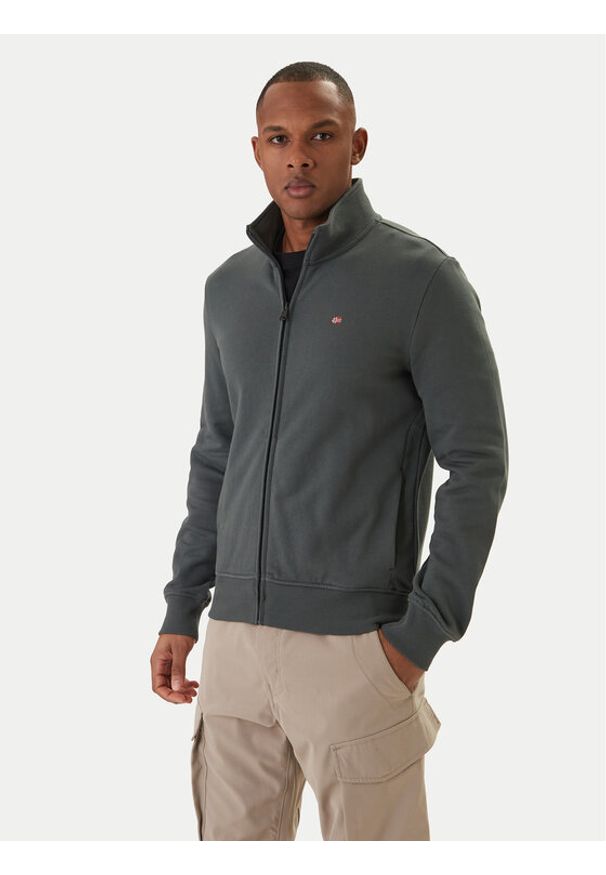 Napapijri Bluza Balis NP0A4HHW Zielony Regular Fit. Kolor: zielony. Materiał: bawełna