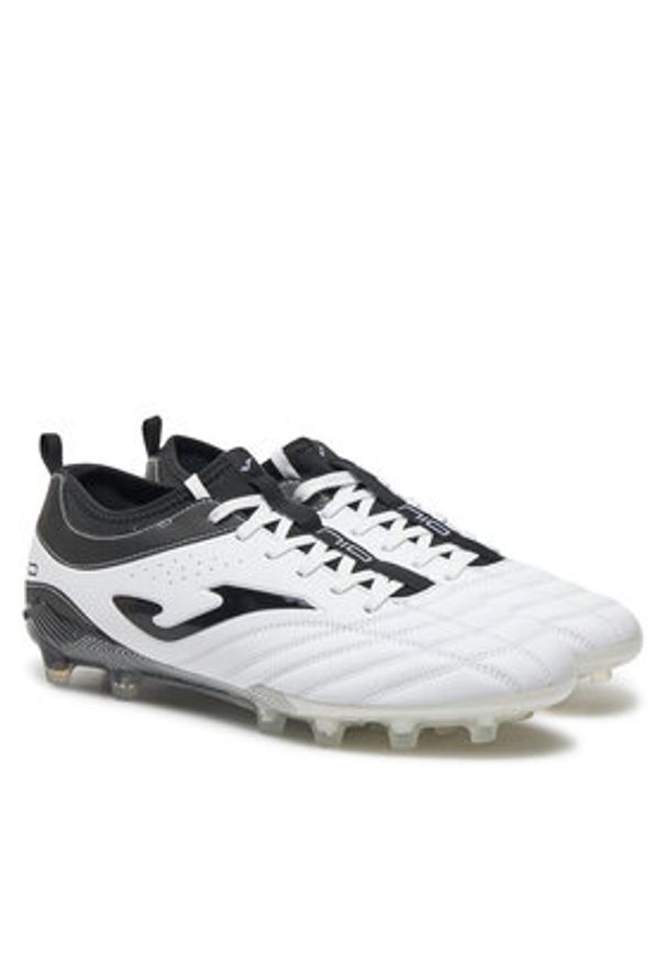 Joma Buty do piłki nożnej Numero-10 Firm Ground N10W2402FG Biały. Kolor: biały. Materiał: skóra