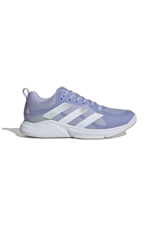 Adidas - Damskie buty halowe adidas Court Team 2.0. Kolor: fioletowy. Materiał: materiał
