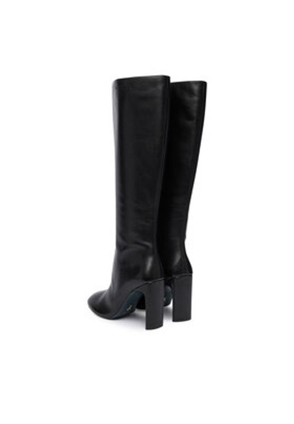 Patrizia Pepe Kozaki 2Y0035 L048 K103 Czarny. Kolor: czarny. Materiał: skóra