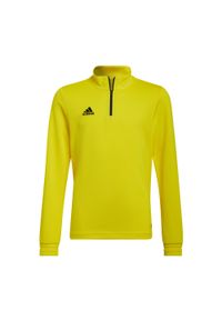 Adidas - Bluza piłkarska dla dzieci adidas Entrada 22 Training Top. Kolor: czarny, żółty, wielokolorowy. Materiał: poliester. Sport: piłka nożna