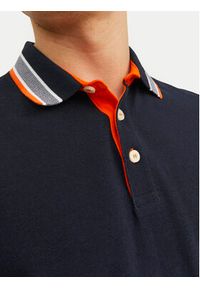 Jack & Jones - Jack&Jones Polo Paulos 12136668 Granatowy Slim Fit. Typ kołnierza: polo. Kolor: niebieski. Materiał: bawełna #7