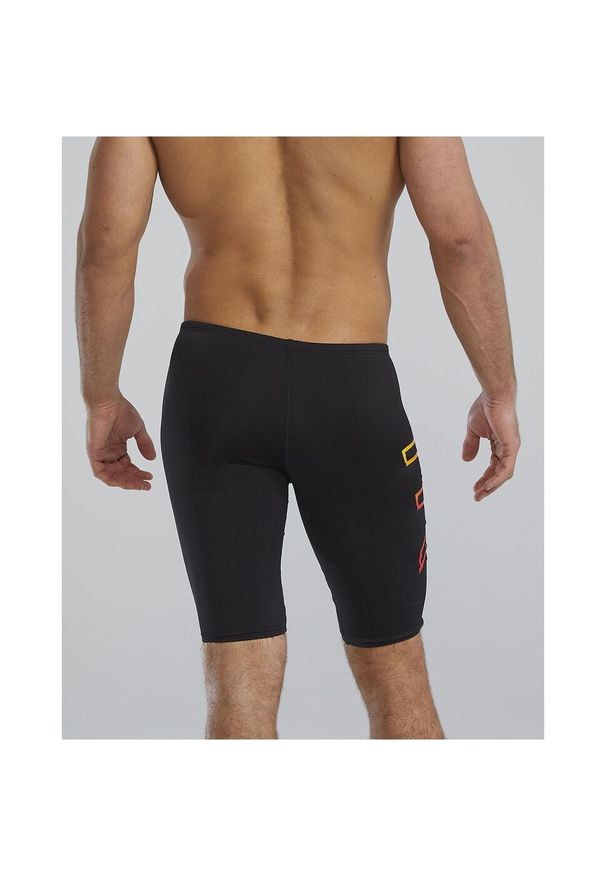 Spodenki treningowe do kolan TYR Large Logo 572 - jammery. Kolor: czarny. Długość: do kolan