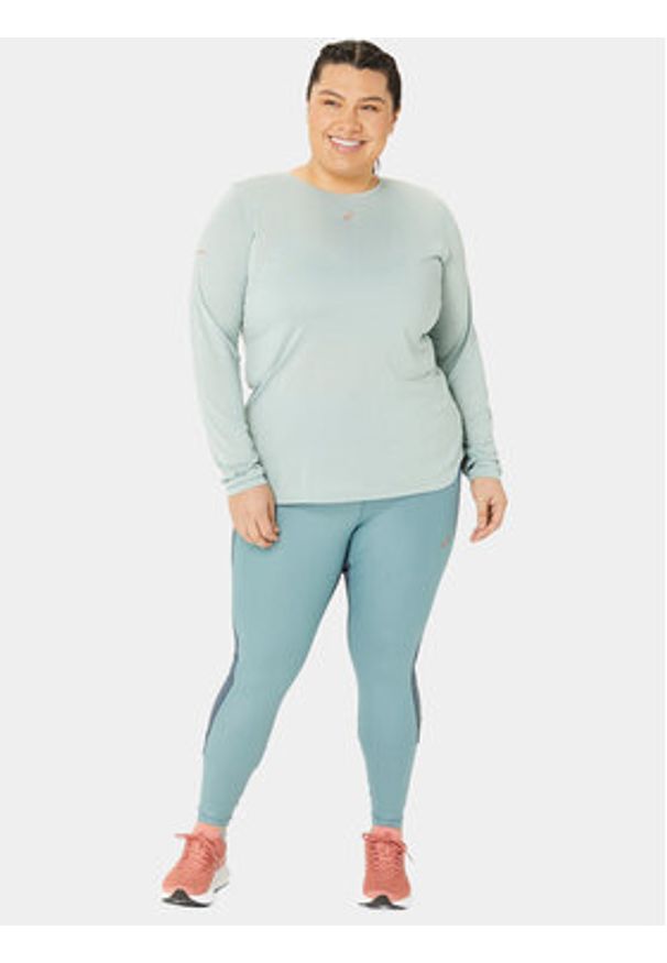 Asics Legginsy Nagino Run Tight 2012C847 Niebieski Ahletic Fit. Kolor: niebieski. Materiał: syntetyk. Sport: bieganie