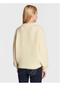 AMERICAN VINTAGE - American Vintage Sweter Foubay FOU18AH22 Żółty Relaxed Fit. Kolor: żółty. Materiał: wełna. Styl: vintage #3
