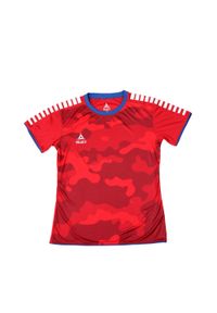 SELECT - Damska koszulka Select Player. Kolor: niebieski, czerwony, wielokolorowy. Materiał: tkanina. Sport: fitness