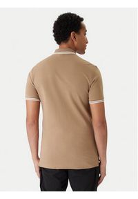 G-Star RAW - G-Star Raw Polo Dunda D17127-5864 Brązowy Slim Fit. Typ kołnierza: polo. Kolor: brązowy. Materiał: bawełna #4